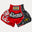 Fluory Silver Leaf Kids Muay Thai Shorts  Fight Co
