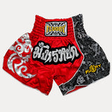 Fluory Silver Leaf Adult Muay Thai Shorts  Fight Co