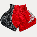 Fluory Silver Leaf Adult Muay Thai Shorts  Fight Co