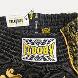 Fluory Gold Leaf Muay Thai Shorts  Fight Co