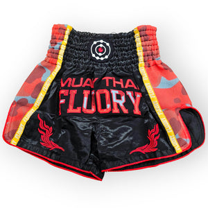 Fluory Camo Muay Thai Shorts  Fight Co