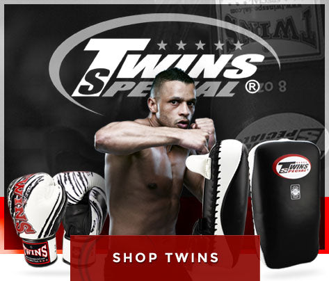 Image of Twins Muay Thai Gloves and Twins Muay Thai Kick Pads 
