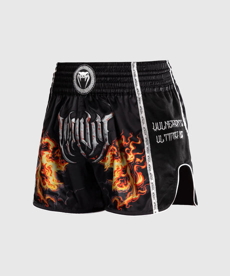 Venum Gladiator 5.0 Muay Thai Shorts - Black/Neon Orange