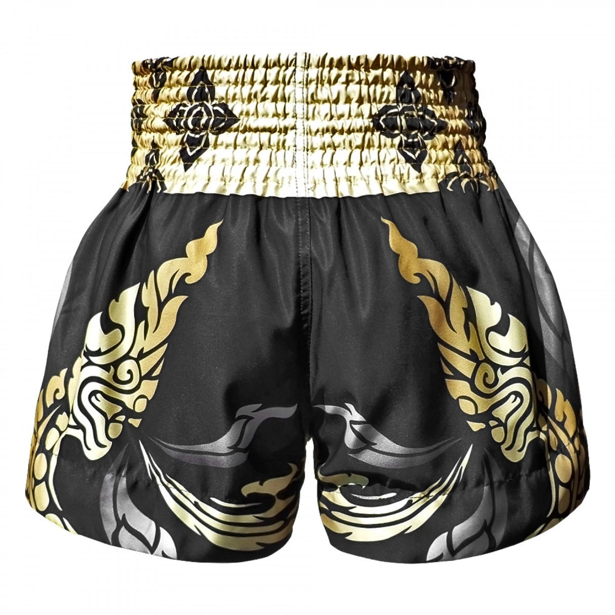 TUFF Muay Thai Shorts - Thai King Of Naga Black