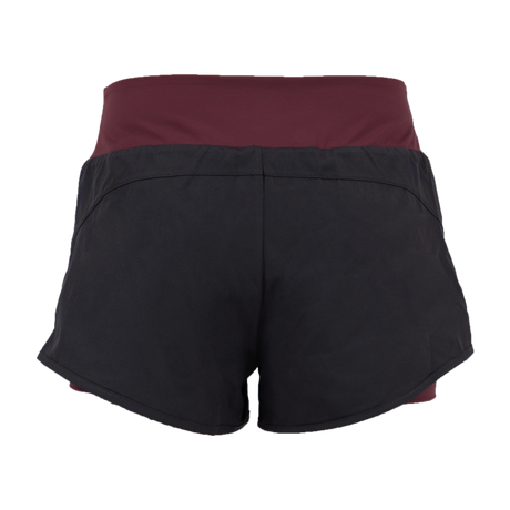 Scramble Hearts Combination Shorts - Grey/Burgundy