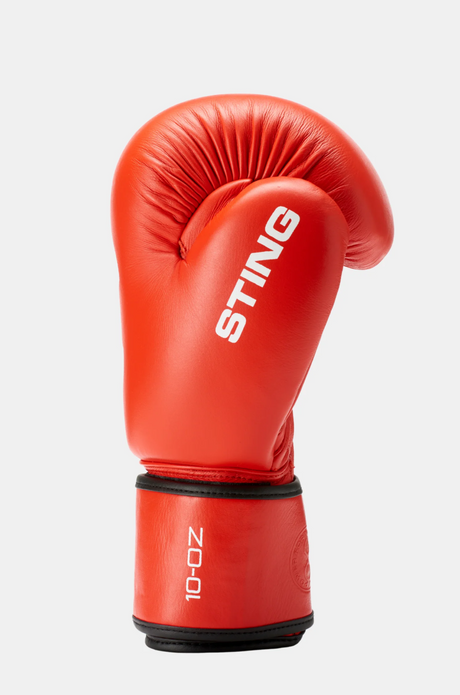 Sting IBA Competition Boxing Gloves - Red