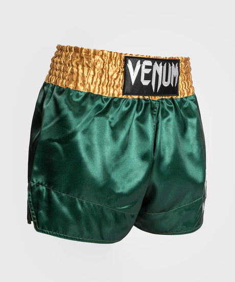 Venum Classic Muay Thaï Short - Black/White/White  Fight Co