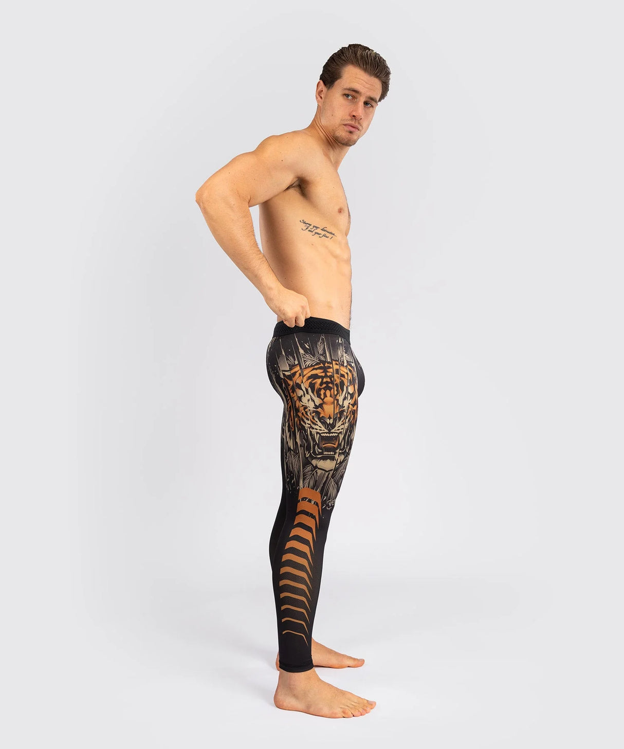 Venum Tiger Men's Spats - Black/Neon Orange