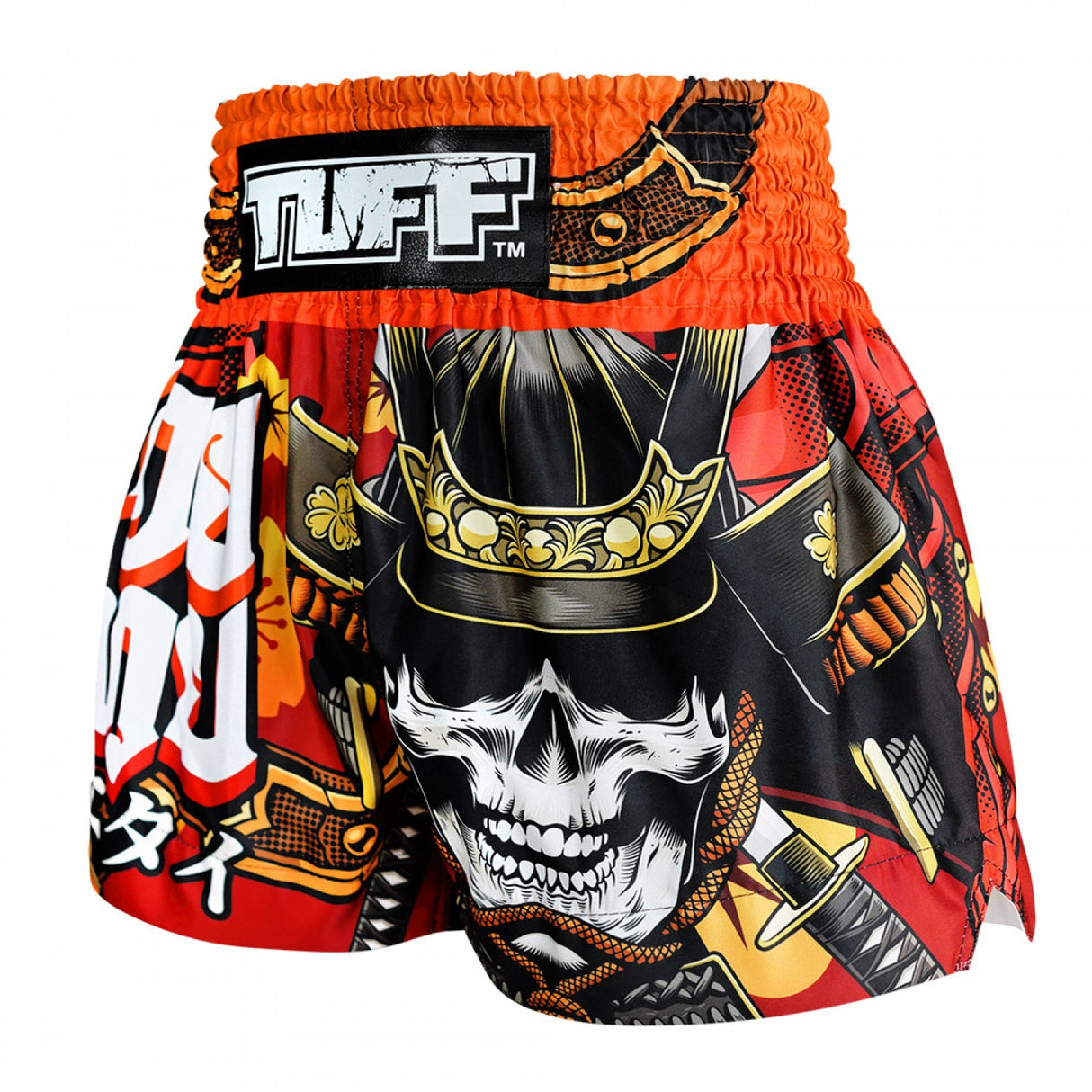 TUFF Muay Thai Shorts - Samurai Skull