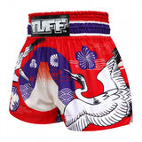 TUFF Muay Thai Shorts - Japanese Drawing Crane Birds