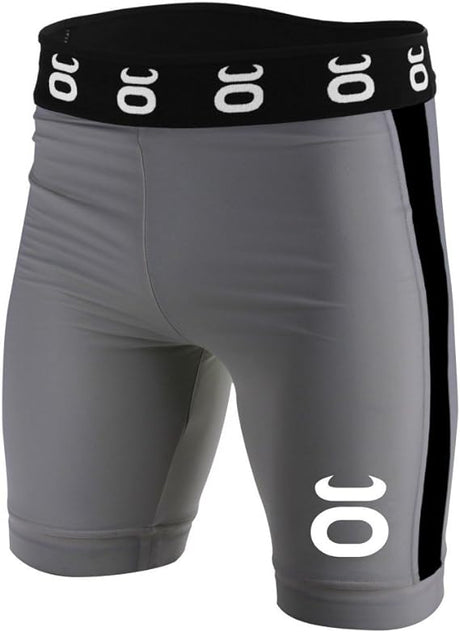 Tenacity Vale Tudo Fight Shorts - Grey Black  Fight Co