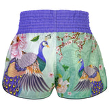 TUFF High Cut Retro Style Shorts - Yugana Kujaku The Elegance Peacock