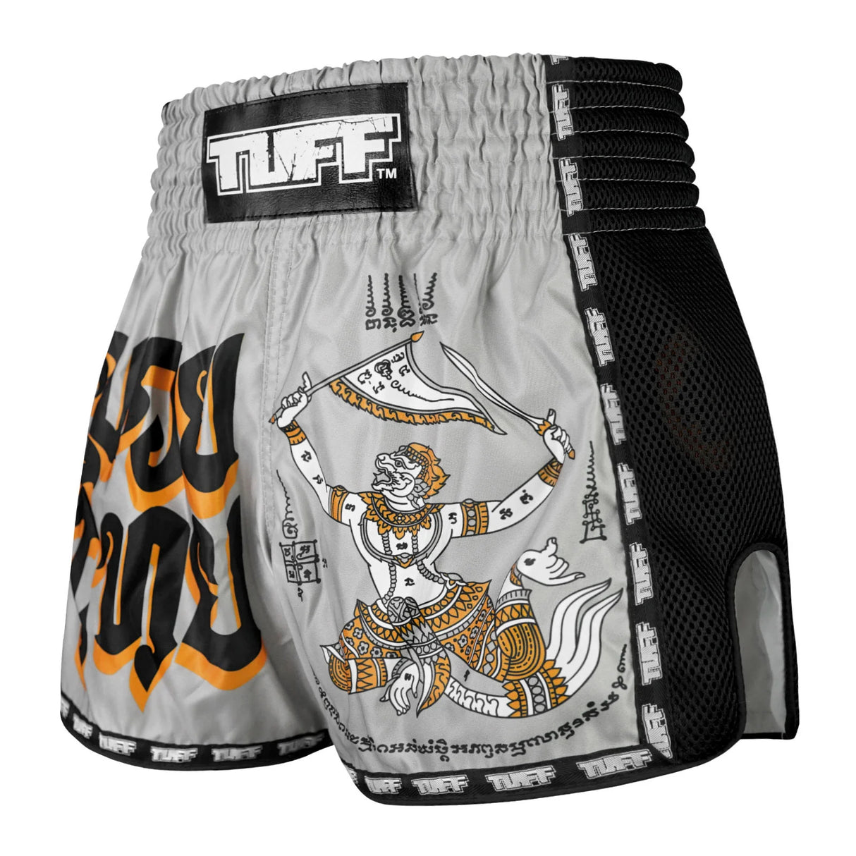 TUFF New Retro Style Shorts - Hanuman Yantra with War Flag