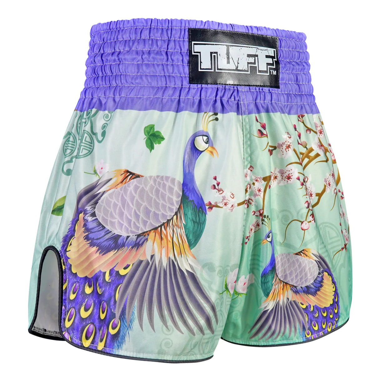 TUFF High Cut Retro Style Shorts - Yugana Kujaku The Elegance Peacock