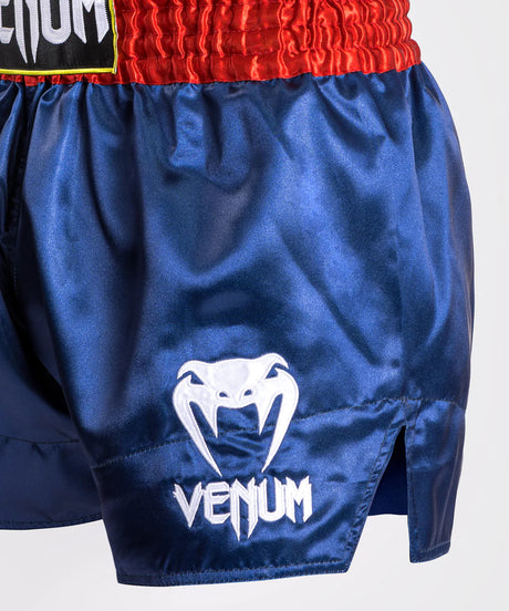 Venum Classic Muay Thaï Short - Black/White/White  Fight Co
