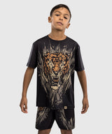 Venum Tiger Kids Dry Tech T-Shirt - Black/Neon Orange