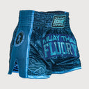 Fluory Assassin Muay Thai Shorts Blue-Assassin-XXL Fight Co