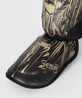 Venum Tiger Shin Guards - Black/Neon Orange