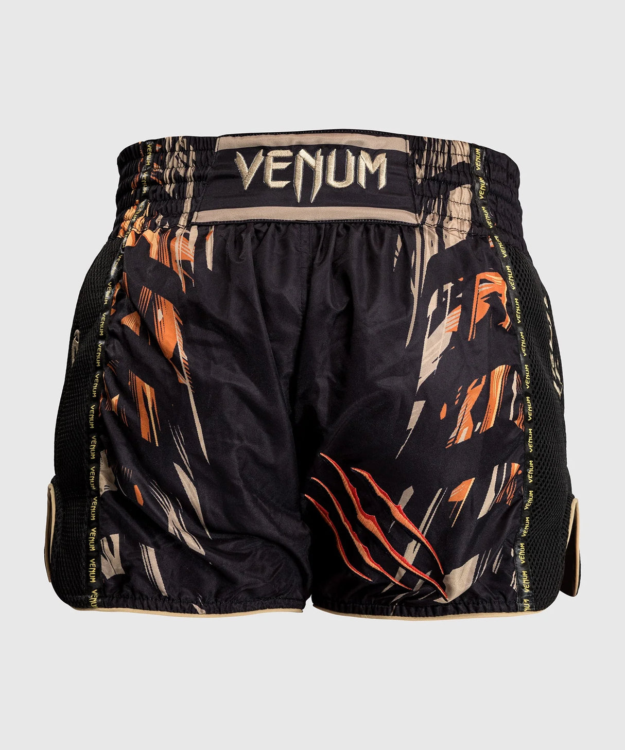 Venum Tiger Muay Thai Shorts - Black/Neon Orange