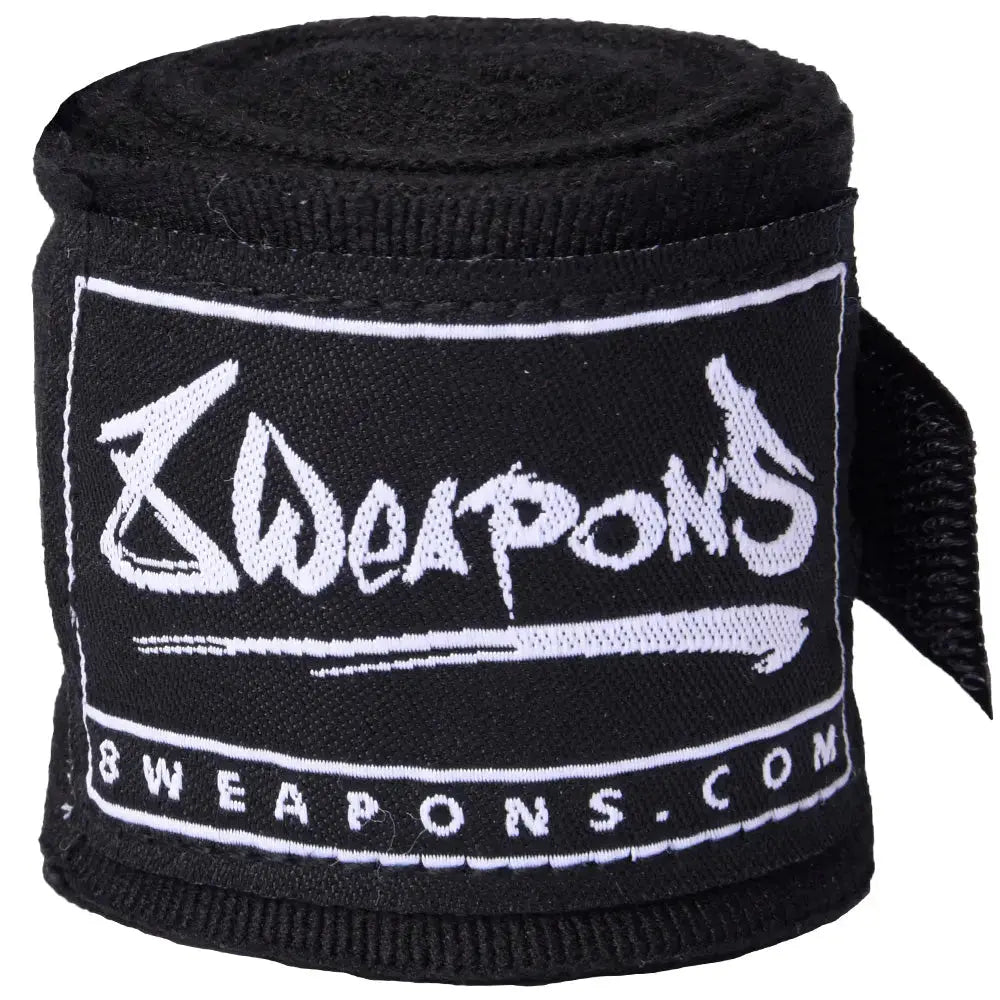 8 WEAPONS Elasticated Hand Wraps 5m-Black Fight Co