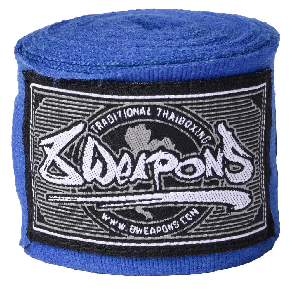 8 WEAPONS Elasticated Hand Wraps 5m-Blue Fight Co