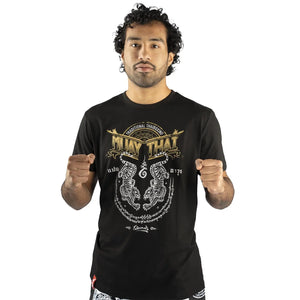 8 WEAPONS Muay Thai T-Shirt - Sak Yant Tigers