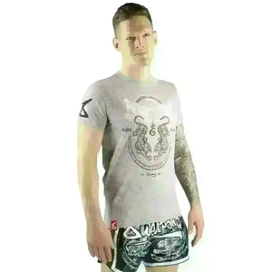 8 WEAPONS Muay Thai T-Shirt - Sak Yant Tigers  Fight Co