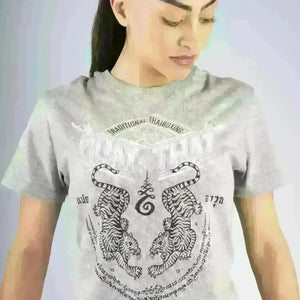 8 WEAPONS Muay Thai T-Shirt - Sak Yant Tigers  Fight Co
