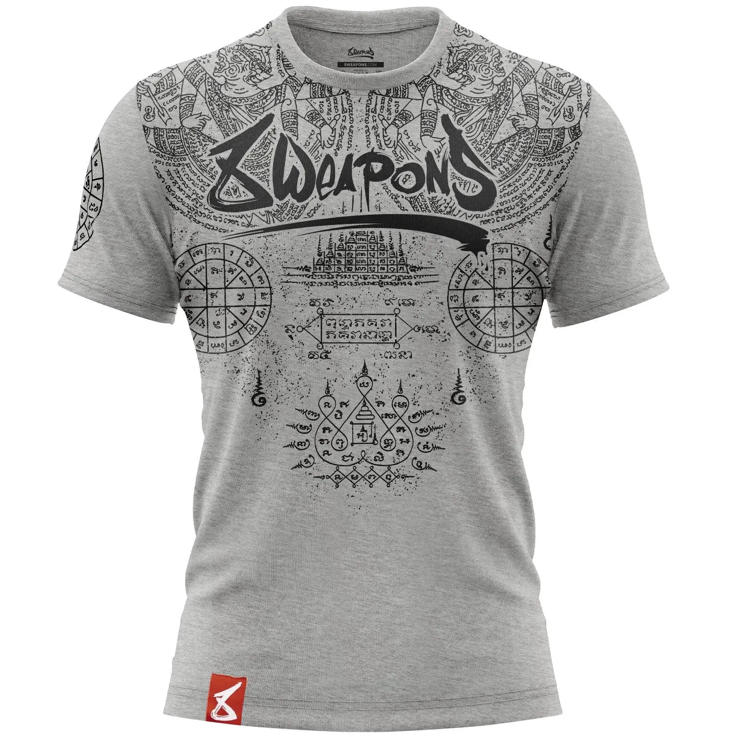 8 WEAPONS T-Shirt - Yantra XXL-Grey Fight Co