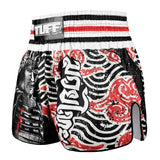 TUFF High Cut Retro Style Shorts - Waves of Bushido Elegance