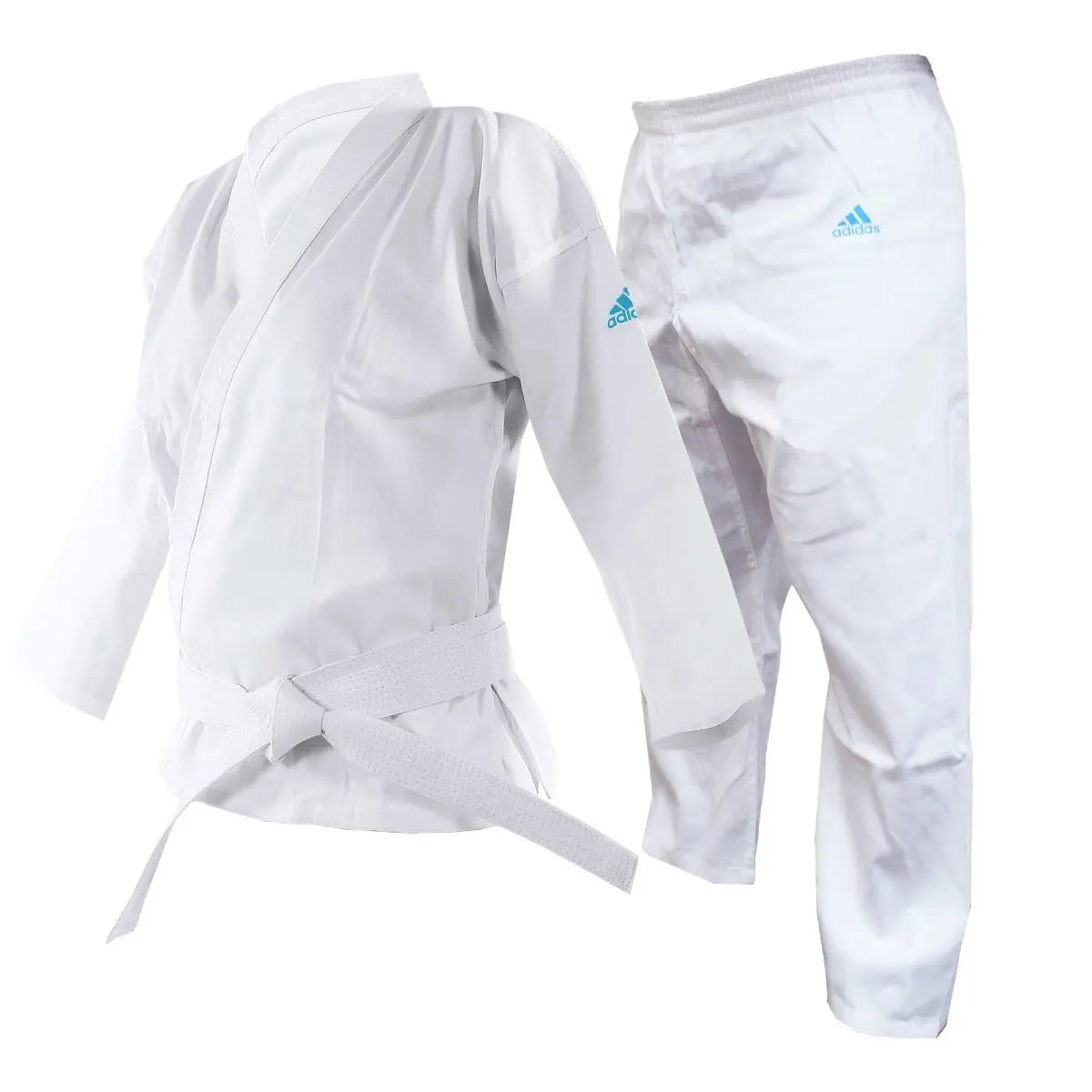Adidas Adistart Karate Uniform - 7oz - White Adidas