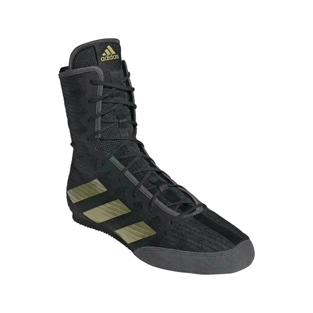 Adidas Box Hog 4 Boxing Boots - Black Gold  Fight Co