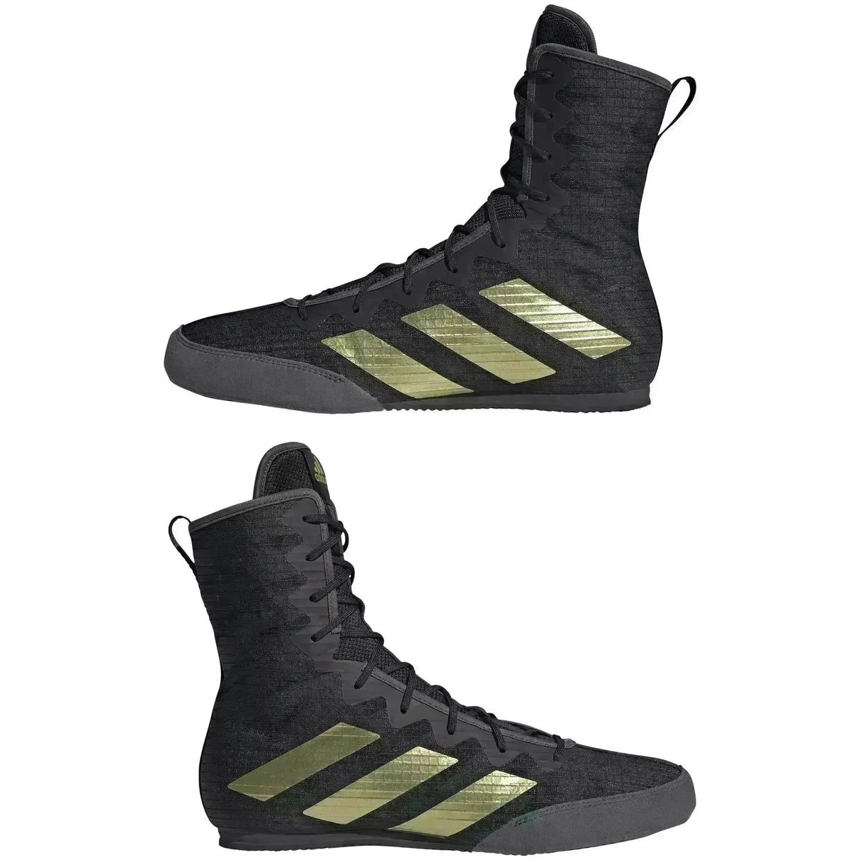 Adidas Box Hog 4 Boxing Boots - Black Gold  Fight Co