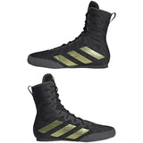 Adidas Box Hog 4 Boxing Boots - Black Gold  Fight Co