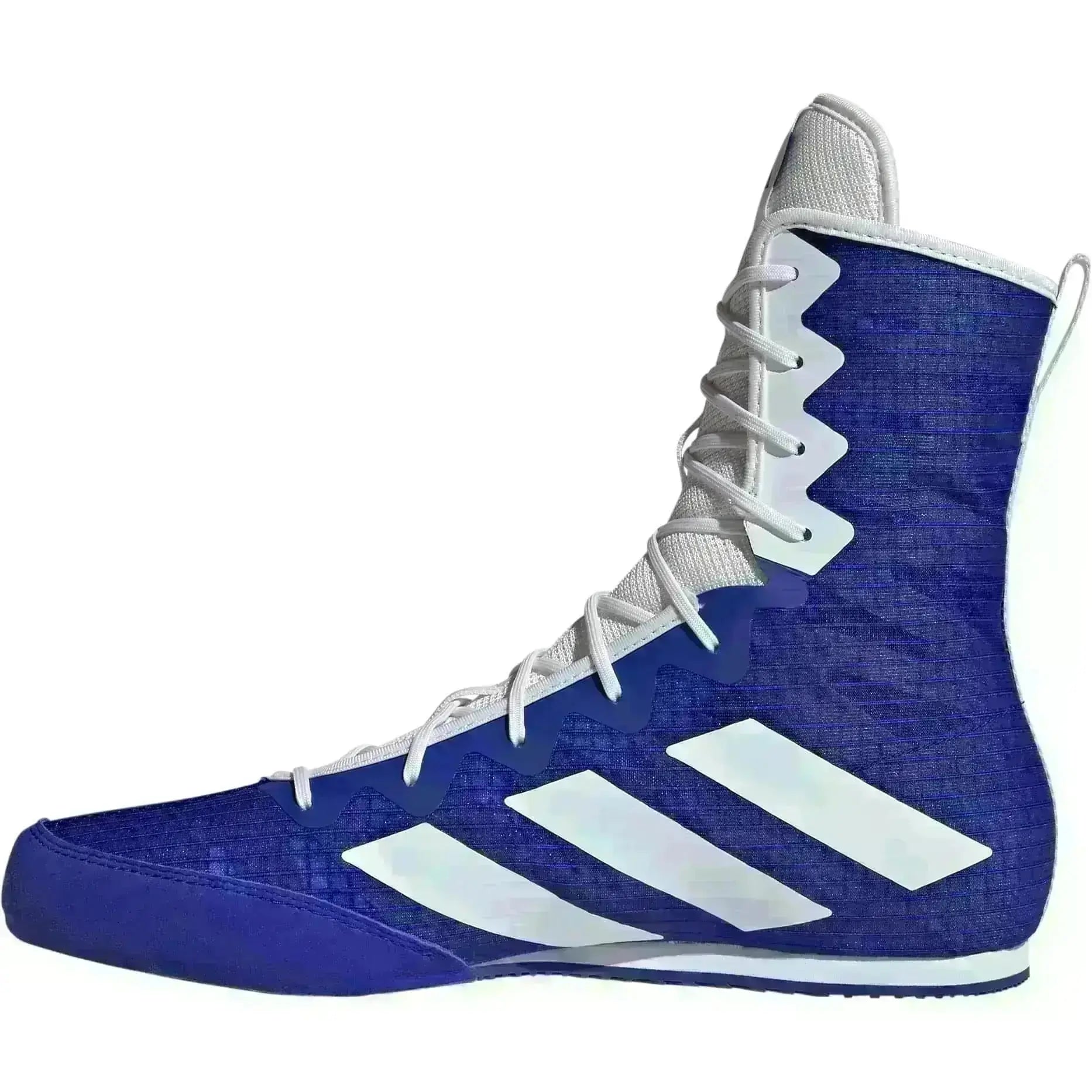 Adidas Box Hog 4 Boxing Boots - Blue White - Fight Co