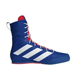 Adidas Box Hog Boxing Boots - Blue Silver Red Adidas