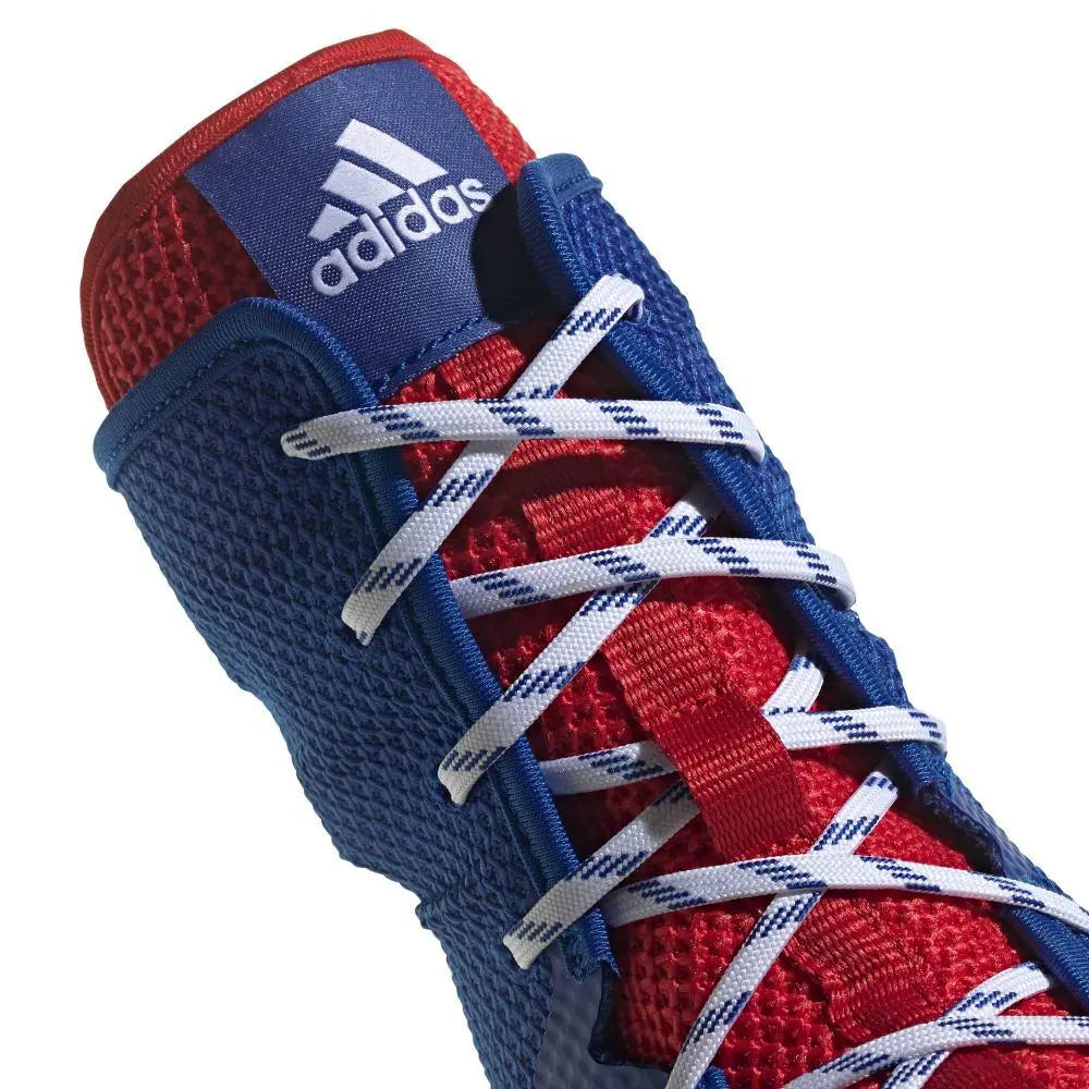 Adidas Box Hog Boxing Boots - Blue Silver Red Adidas