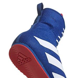 Adidas Box Hog Boxing Boots - Blue Silver Red Adidas