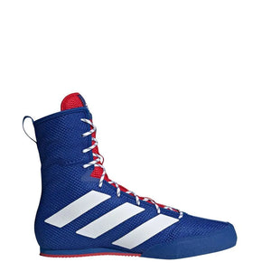 Adidas Box Hog Boxing Boots - Blue Silver Red Adidas