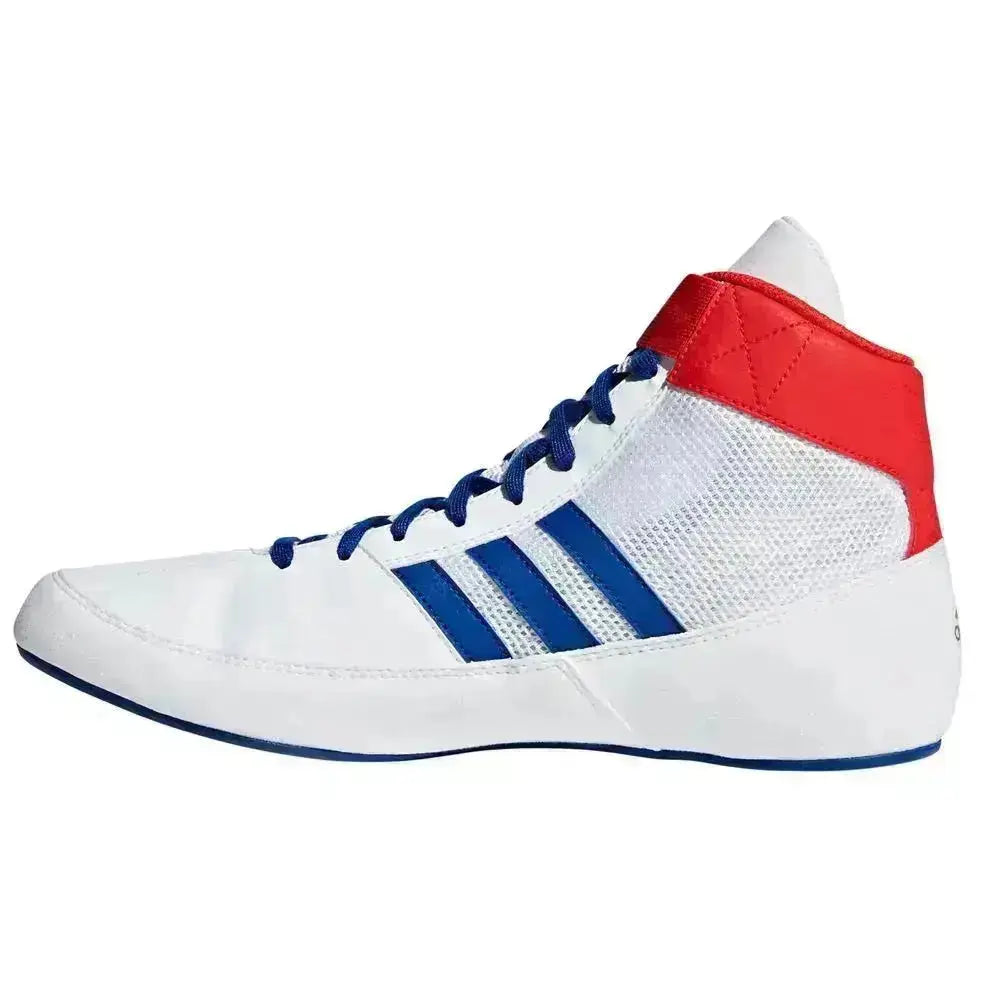 Adidas Havoc Boxing Boots - White Blue - Fight Co