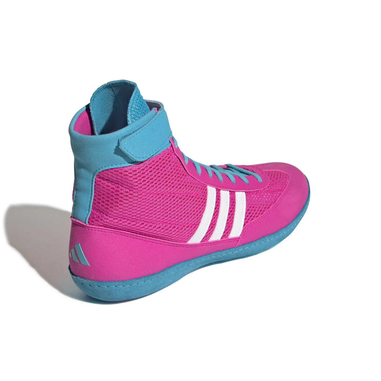Adidas Combat Speed 4 Wrestling Boots - Pink/White/Cyan