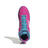 Adidas Combat Speed 4 Wrestling Boots - Pink/White/Cyan