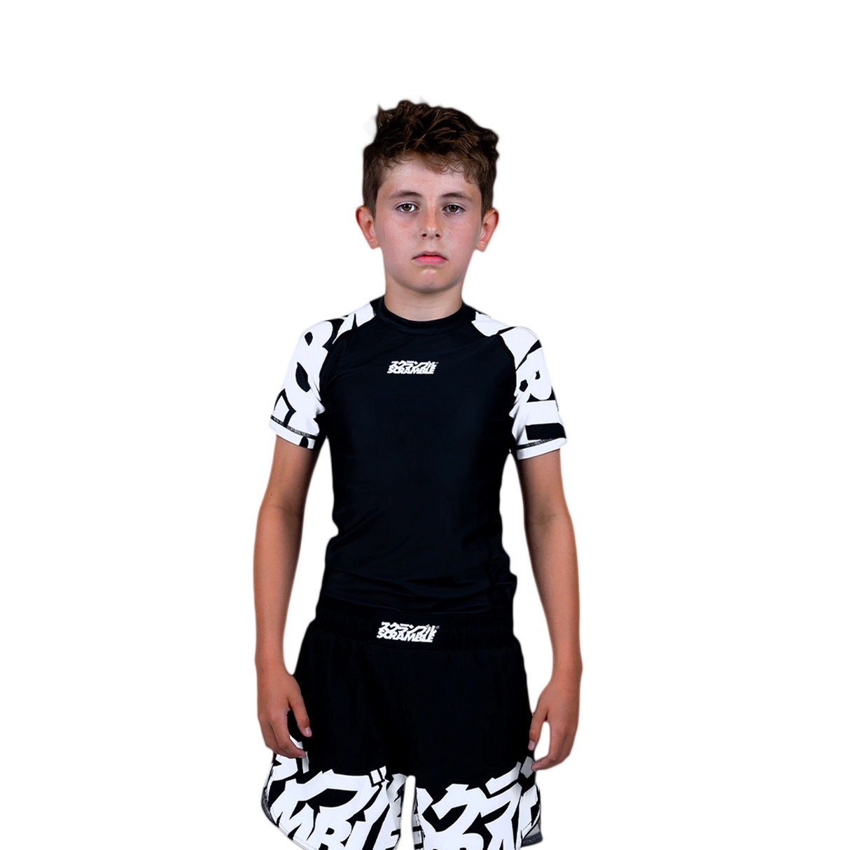 Scramble Baka Kids Rash Guard - Black