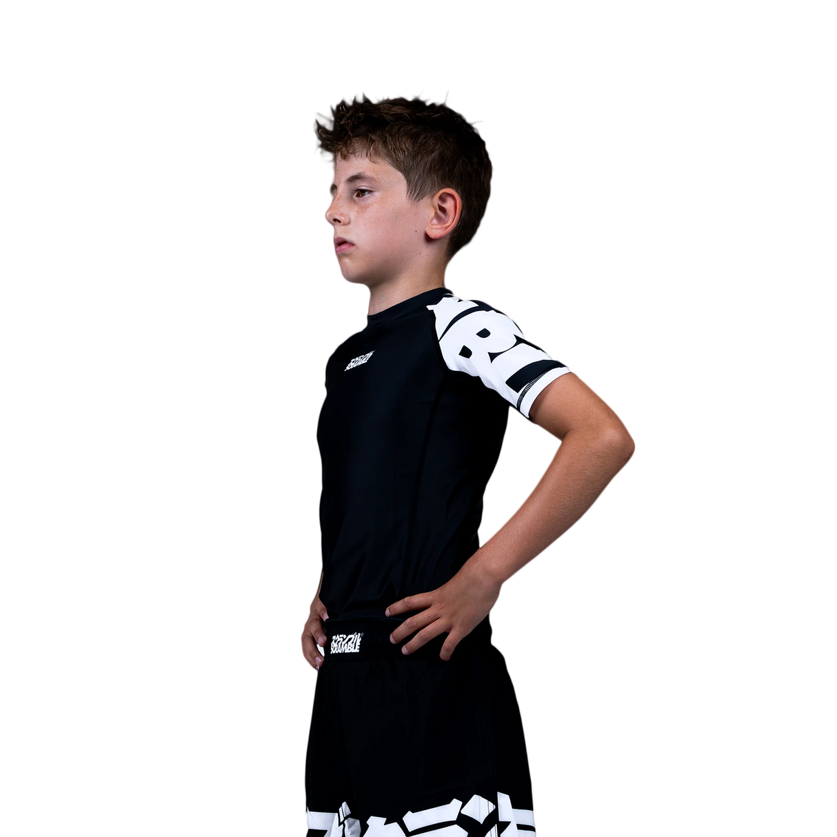 Scramble Baka Kids Rash Guard - Black