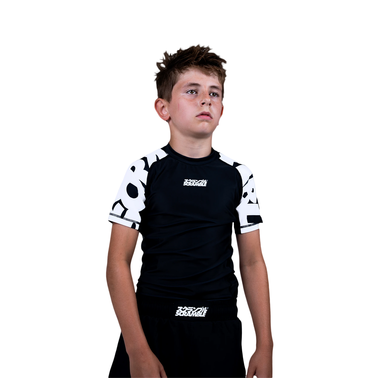 Scramble Baka Kids Rash Guard - Black