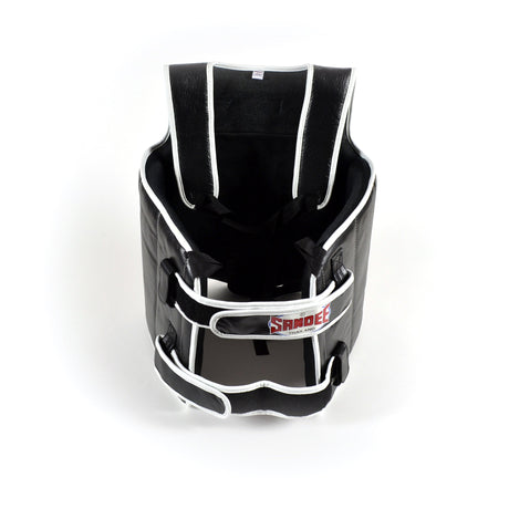 Sandee Black & White Leather Authentic Body Shield  Fight Co