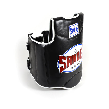 Sandee Black & White Leather Authentic Body Shield  Fight Co