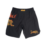 Black/Orange Scramble Burning Tiger Grappling Shorts  Fight Co