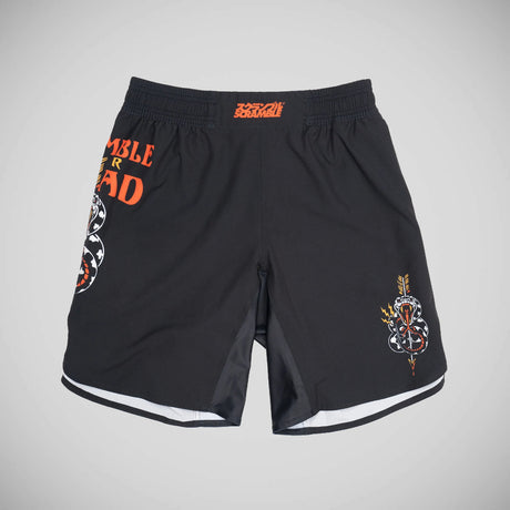 Black/Orange Scramble or Dead Grappling Shorts  Fight Co