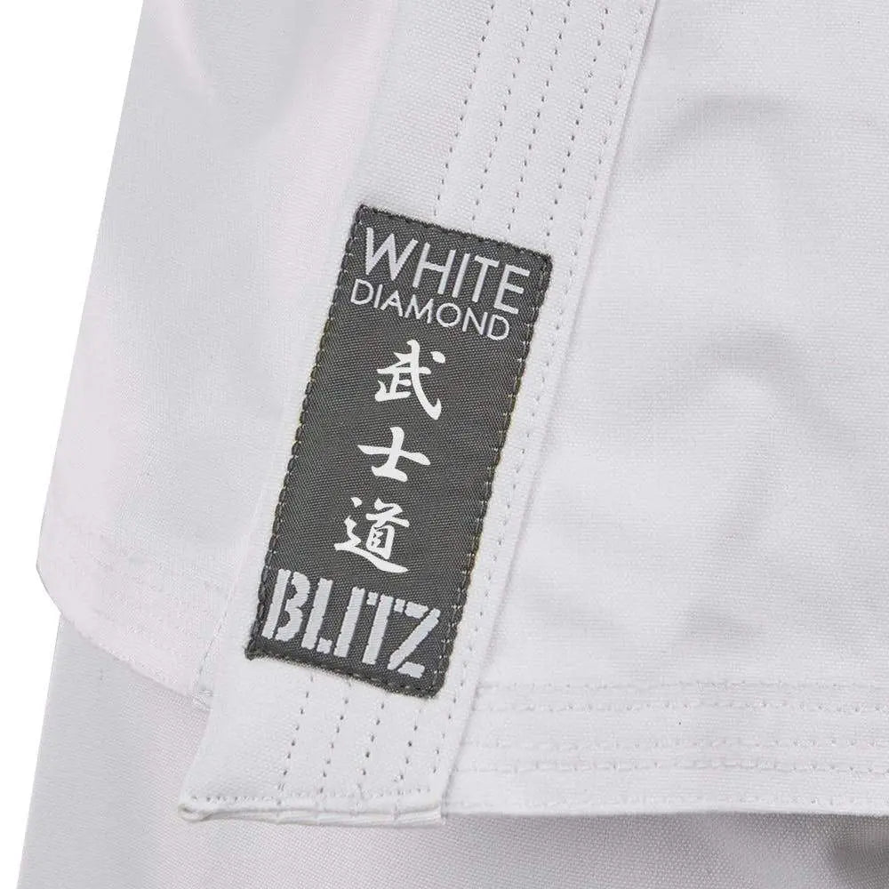 Blitz Sports White Diamond Karate Suit 5 Star Elite Gi Blitz Sports